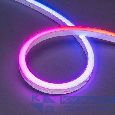 Лента светодиодная SPI MOONLIGHT-SIDE-B84-12x17mm 24V RGB-PX7 18Вт/м IP67 wire x2 герметичная силикон (уп.5м) Arlight 041014