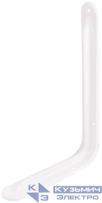 Уголок-кронштейн усиленный 230х350мм (1.0мм) бел. FIT 65976