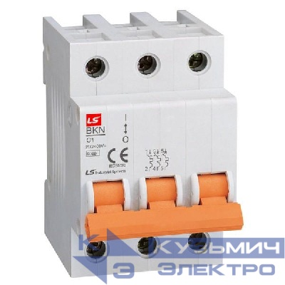 Выключатель автоматический модульный 3п B 10А 6кА BKN LS Electric 061301558B