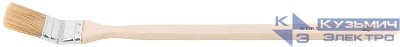 Кисть радиаторная 1.5дюйм (38мм) натур. свет. щетина деревянная ручка КУРС 00874