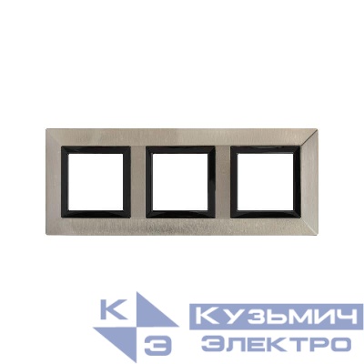 Рамка 3-м 6мод. Avanti метал. никелир. DKC 4409856
