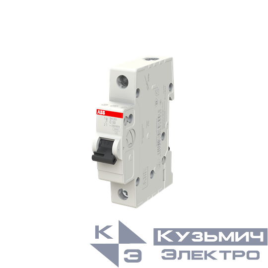 SH201 C50 6,0кА  Автоматический выключатель 1-полюсный 2CDS211001R0504
