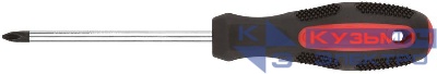 Отвертка "Мастер" 6х100мм РН2 CrV сталь прорезиненная ручка КУРС 53777