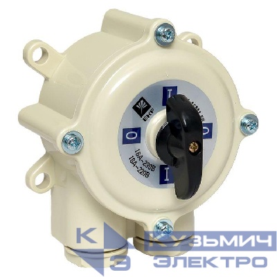 Выключатель пакетный 1-кл. 16А IP56 ПВ2-16 М1 пл. беж. EKF pv-2-16-4