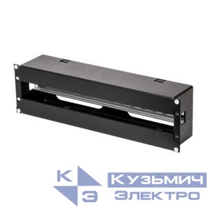 Панель 19дюйм с DIN-рейкой 3U Ш481хВ133хГ97мм черн. NIKOMAX TLK-EP25-3U-BK