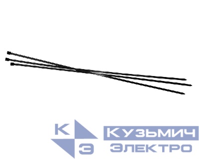 Стяжка нейлоновая 450*4,8 / 100 шт / светостойкая (черная), NETKO Optima "SZ"