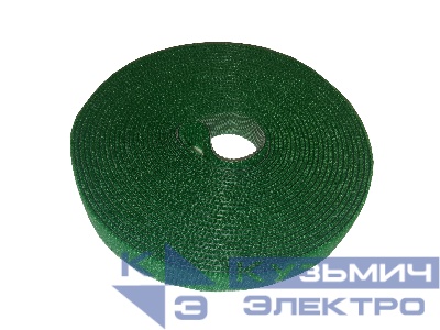 Лента-липучка многоразовая 14,5мм*5м,  зеленая, NETKO Optima