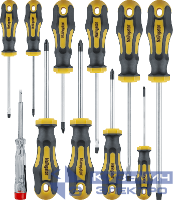 Набор отверток NHT-Ot02-H11 (11шт) Navigator 95270
