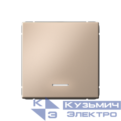 Выключатель кнопочный 1-кл. ArtGallery 10А с подсветкой механизм песочн. SE GAL001216