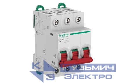 Выключатель нагрузки 3п 32А Systeme9 400В SE S9S40332