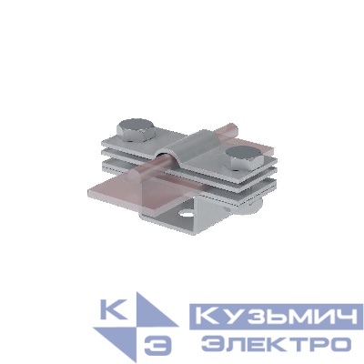 Держатель универсальный на мостовой опоре UUDMO3-D5-8-B40 TD для прутка d5-8мм и полосы до 40мм с 3 пластинами КМ MA0522