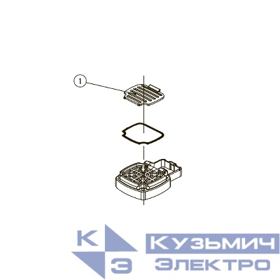 Запчасть №1 для Hybest GSR40A. Крышка фильтра