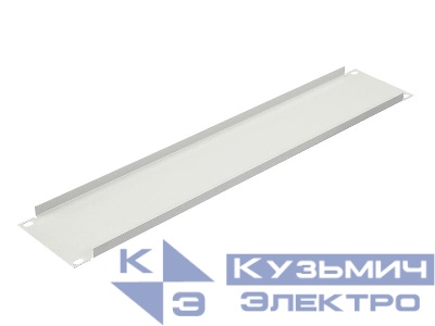Заглушка 19'' 2 U, без крепежа, серая