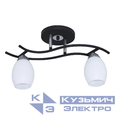 Светильник Стиль 121 (Плафон 8368) НПБ 01-2х60-123 Е27 [ИМ] люстра реновация черн. Элетех 1005405415