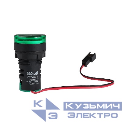 Индикатор тока и напряжения OptiSignal Compact D22 С7-VAM-3 зел. 50-500В AC/0-100А AD22VAM КЭАЗ 375698
