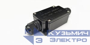 Коробка распаячная влагозащищенная для удлинения кабеля ленты AC230В с предохранителем IP65 (уп.10шт) VARTON V4-R0-00.0044.STR-0044