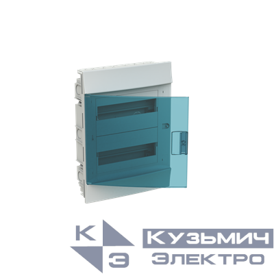 Бокс в нишу Mistral41 24М зеленая дверь (с клемм) ABB 1SLM004101A1205