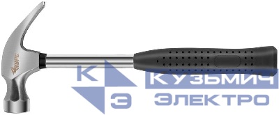 Молоток-гвоздодер 25мм 340г метал. ручка; резинов. рукоятка КУРС 44612