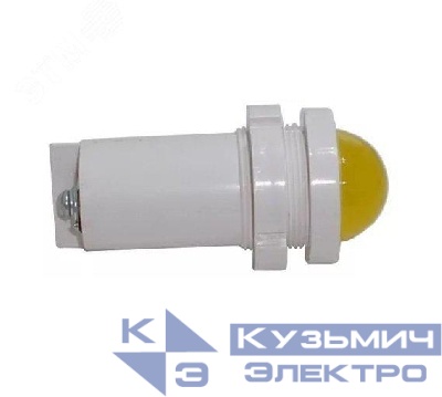 Лампа светодиодная СКЛ-14Б-Ж-2-220(Р) с порогом срабатывания 140В 220В 50Гц/пост. диаметр посадочного отверстия 22мм УХЛ2.1 желт. Реле и Автоматика A8021-80072916