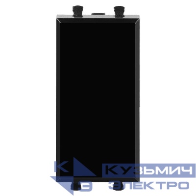 Переключатель модульный 1-кл. 1мод. Avanti "Черный квадрат" 16А IP20 черн. DKC 4402111