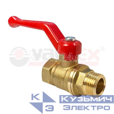 Кран шаровой латунный ВН/НР ручка-рычаг. 1 1/4дюйм (16/4) VALFEX VF.215.LR1.114