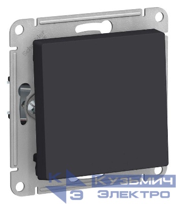 Выключатель 1-кл. AtlasDesign 2-п. 10А мех. карбон SE ATN001021