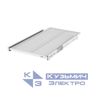 Полка выдвижная 19дюйм Ш418хГ800мм для шкафа и стойки глубиной 1000мм сер. NIKOMAX TLK-SHFC-800R-GY