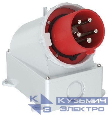 Вилка стц. ССИ-5352 63А-6ч 380В 3P+PE+N IP67 IEK PSR52-063-5-0-67