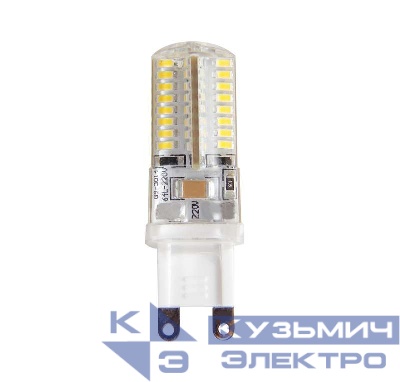 Лампа светодиодная PLED-G9 7Вт капсульная 2700К тепл. бел. G9 400лм 220В JazzWay 1039064B