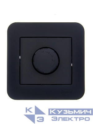 Светорегулятор СП 1000Вт ASTI в сборе черн. бархат LEZARD 7081-4242-157