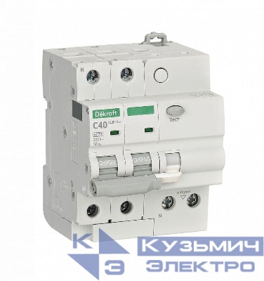 Устройство защиты от дугового пробоя 2п 40А УЗДП-103 6кА DEKraft 19093DEK