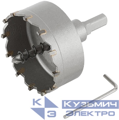 Коронка кольцевая с карбидными вставками Профи 64мм для отверст. в нерж. стали FIT 36853