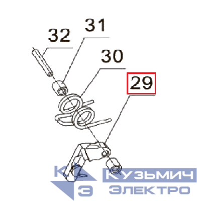 Запчасть №29 для PAG-PC84. Курок