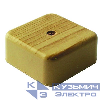 Коробка распаячная 50х50х20мм IP40 для кабель-канала светл. дерево Урал Пак КР-513110050-100