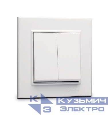 Выключатель 2-кл. СП Karea 10А IP20 бел. Makel 56001003
