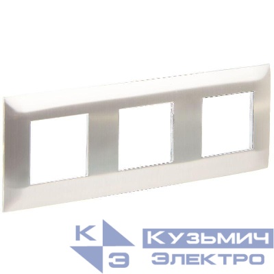 Рамка 3-м SKANDY SK-F33N металл никель IEK SK-M32-M-K50