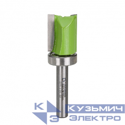 Diamond Industrial Фреза пазовая прямая (обгонная) с верхним подшипником 19 х 25 мм S=8 мм Z=2 Diamond Industrial