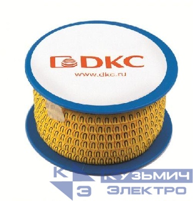 Колечко маркировочное "V"1.3-3мм черн./желт. (уп.1000шт) DKC AZO2VVBY