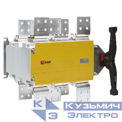 Рубильник-переключатель 3п 2000А с рукояткой управления для прямой установки PowerSwitch EKF pscs-2000-3