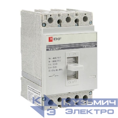 Выключатель нагрузки 3п ВН-99 250/250А EKF sl99-250-250