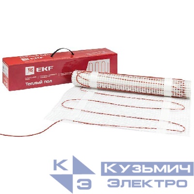 Комплект "Теплый пол" (мат) "Уют" 8кв.м. 1200Вт PROxima EKF nm2-1200-8