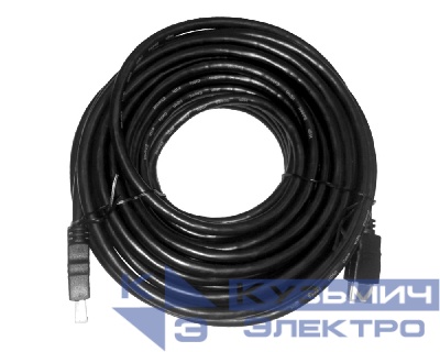 Шнур аудио-видео HDMI-HDMI 1.4 цвет: золото  (15м) NETKO Optima