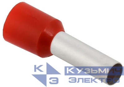 Наконечник НШВИ 10-14 темн. красн. (уп.100шт) IEK UGN11-010-014-100