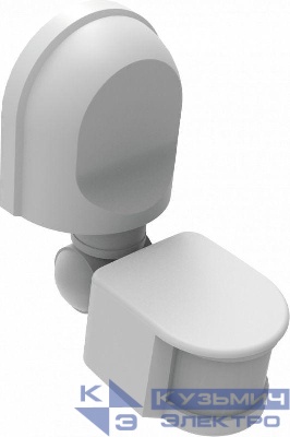 Датчик движения инфракрасный ДДИ-101 02 1200Вт 2-12м 180град. бел. DEKraft 60131DEK