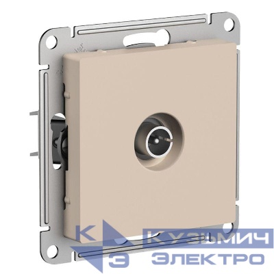 Розетка телевизионная оконечная TV AtlasDesign 1дБ механизм песочн. SE ATN001291