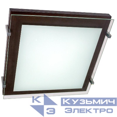 Светильник НПБ 09-3х40-003 "Полесье" 400х400 М97 бел. /корпус венге /держатель хром (инд. упак.) Элетех 1005205895