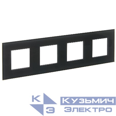 Рамка 4-м SKANDY SK-F24G стекло графит IEK SK-M42-G-K53