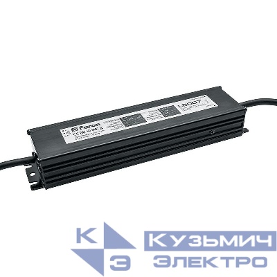 Трансформатор электронный для светодиодной ленты 100Вт 12В IP67 (драйвер) LB007 FERON 21493
