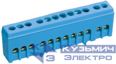 Шина нулевая в корп. изол. на DIN-рейку ШНИ-6х9-10-К-С IEK YNN10-69-10KD-K07