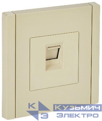 Розетка компьютерная RJ45 кат.5E FORTE&PIANO FP432 ваниль IEK FP-K10-1-K10